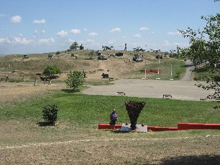 Панорама Темрюка: городские кварталы в дельте Кубани и воды Темрюкского залива Азовского моря