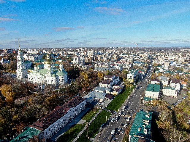 Вид Пензы с колеса обозрения