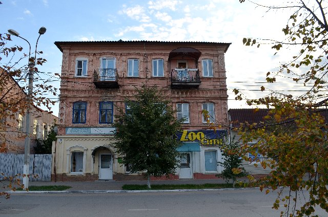 Камышин — панорама города на берегу Волги (Волгоградского водохранилища)