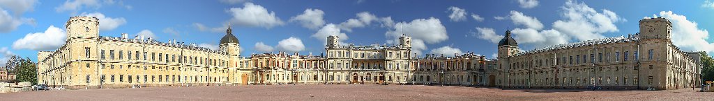 Гатчинский дворец со стороны Дворцового парка