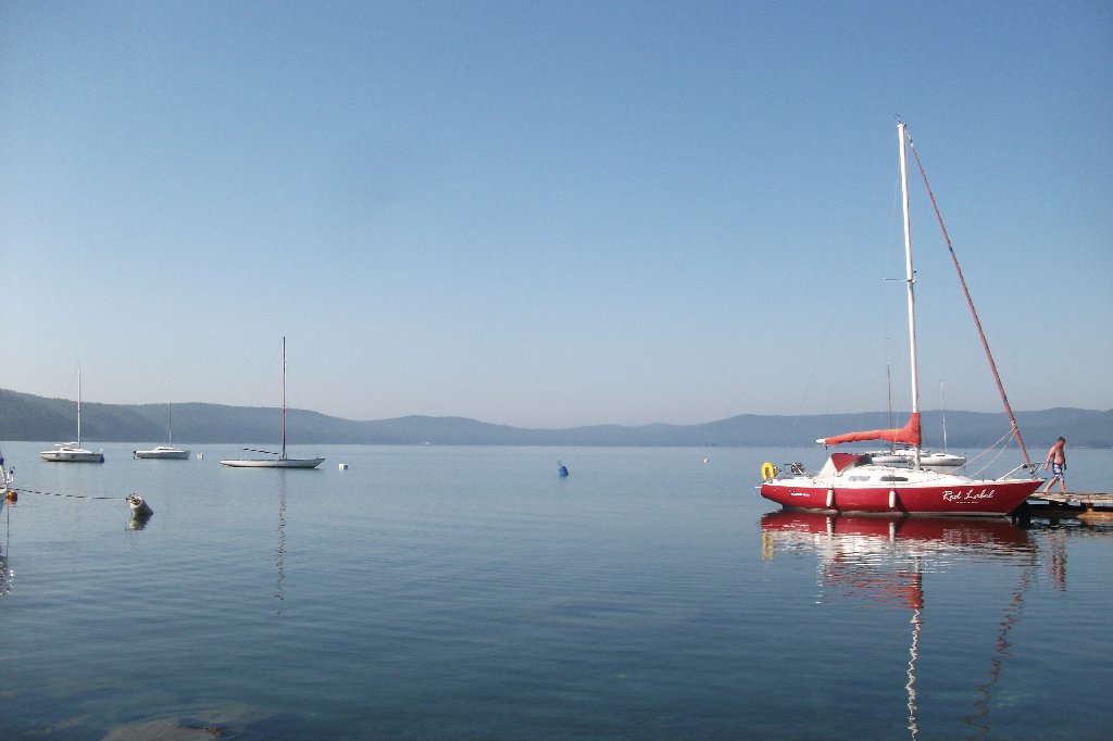 Панорама озера Тургояк с северного берега